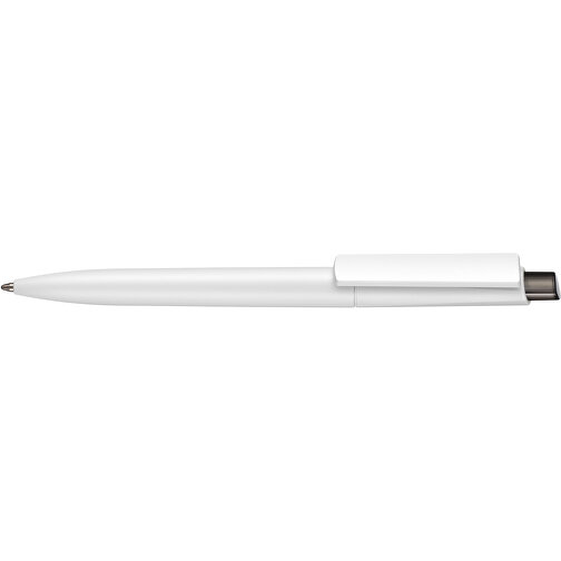 Kugelschreiber Crest ST , Ritter-Pen, weiß/smoke-grey, ABS-Kunststoff, 14,90cm (Länge), Bild 3