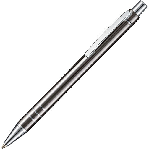 Kugelschreiber GLANCE , Ritter-Pen, grau, Metall, 13,30cm (Länge), Bild 2