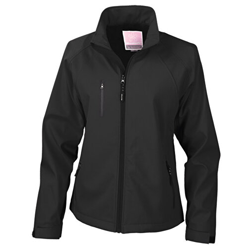 Base Softshell Jacke , Result, schwarz, Außenschicht: 93 % Polyester / 7 % Spandex, Innenschicht: 100 % Poylester, S, , Bild 1
