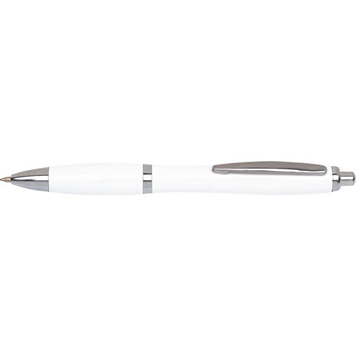 Kugelschreiber SWAY , weiß, Kunststoff / Stahl, 14,00cm (Länge), Bild 3