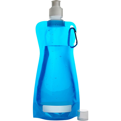 Trinkflasche Aus Kunststoff Bailey , hellblau, PE, PP, PA, 26,50cm x 3,10cm x 11,90cm (Länge x Höhe x Breite), Bild 1