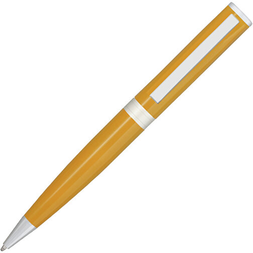 Kugelschreiber CLIC CLAC-CAMPBELLTON , ClicClac, orange, Aluminium, Metall, Kunststoff, 13,60cm x 1,30cm x 1,60cm (Länge x Höhe x Breite), Bild 1
