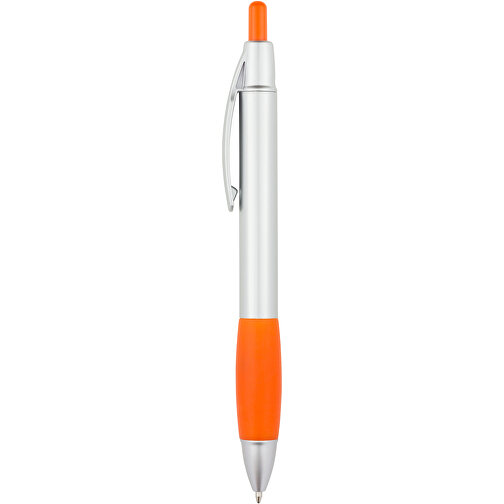 Kugelschreiber Kandi , Promo Effects, silber / orange, Kunststoff, 14,10cm (Länge), Bild 3