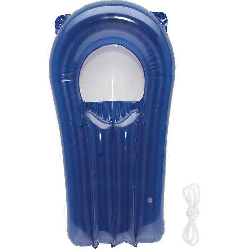 Aufblasbare Mini-Luftmatratze SPLASH , blau, 0,17 mm PVC, frei von Phthalaten, 36,00cm x 71,00cm (Länge x Breite), Bild 1