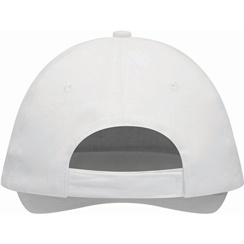 5-Panel-Sandwich-Cap WALK , weiss, 100% Baumwolle, heavy brushed, 280 g/m², 1,00cm (Länge), Bild 4