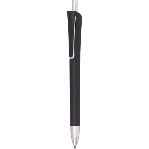 Kugelschreiber OREGON , schwarz, Kunststoff, 14,20cm (Länge), Bild 1