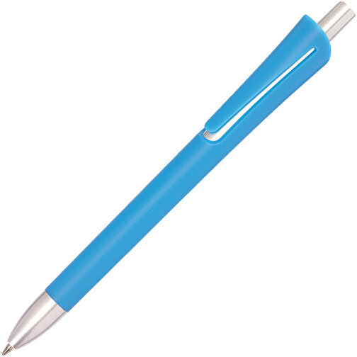 Kugelschreiber OREGON , hellblau, Kunststoff, 14,20cm (Länge), Bild 2