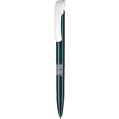 Kugelschreiber Clear Transparent S , Ritter-Pen, smaragd-grün, ABS-Kunststoff, 14,80cm (Länge), Bild 1