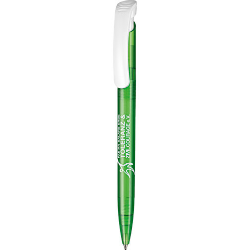 Kugelschreiber Clear Transparent S , Ritter-Pen, gras-grün, ABS-Kunststoff, 14,80cm (Länge), Bild 1