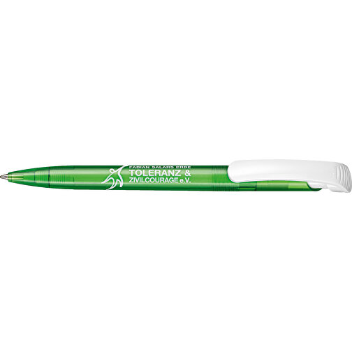 Kugelschreiber Clear Transparent S , Ritter-Pen, gras-grün, ABS-Kunststoff, 14,80cm (Länge), Bild 3