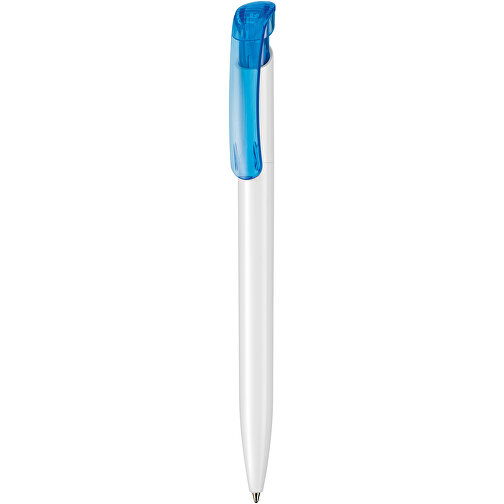Kugelschreiber Clear ST , Ritter-Pen, karibik-blau, ABS-Kunststoff, 14,80cm (Länge), Bild 1