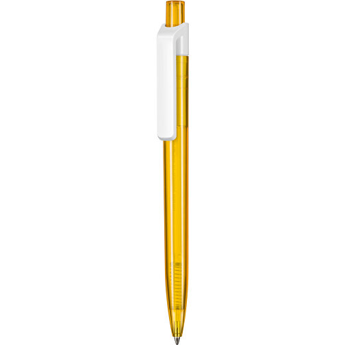 Kugelschreiber Insider Transparent S , Ritter-Pen, mango-gelb, ABS-Kunststoff, 14,20cm (Länge), Bild 1