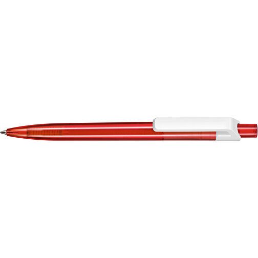 Kugelschreiber Insider Transparent S , Ritter-Pen, feuer-rot, ABS-Kunststoff, 14,20cm (Länge), Bild 3