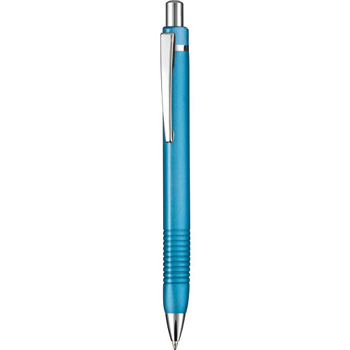 Kugelschreiber TRIANGLE HELLBLAU , Ritter-Pen, hellblau, Aluminium, 14,10cm (Länge), Bild 1