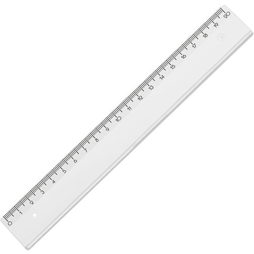 Lineal 20 Cm , glasklar, PS, 21,00cm x 0,20cm x 3,00cm (Länge x Höhe x Breite), Bild 1