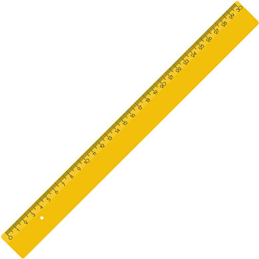 Lineal 30 Cm , gelb, PS, 31,00cm x 0,20cm x 3,00cm (Länge x Höhe x Breite), Bild 1