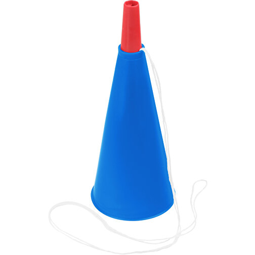 Fan-Horn , blau, rot, PP+ABS+PES, 16,70cm (Höhe), Bild 1
