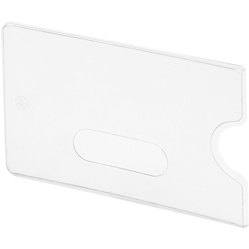 Kreditkartenhülle, Flexibel , glasklar, PVC, 9,00cm x 0,20cm x 5,80cm (Länge x Höhe x Breite), Bild 1