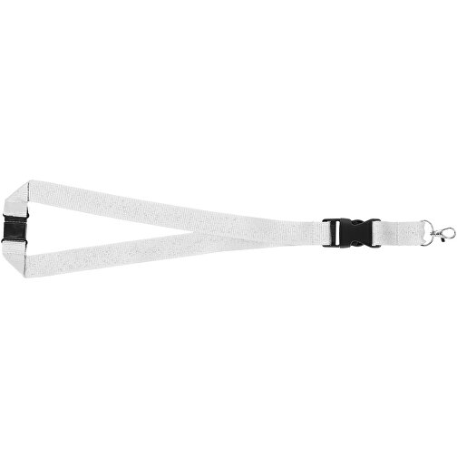 Yogi Lanyard Mit Sicherheitsverschluss , weiß, Polyester, 48,00cm x 2,50cm (Länge x Breite), Bild 10