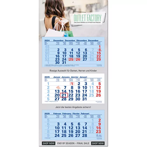 Calendrier mural pliable, agenda de 3 mois 'Junior', Image 1