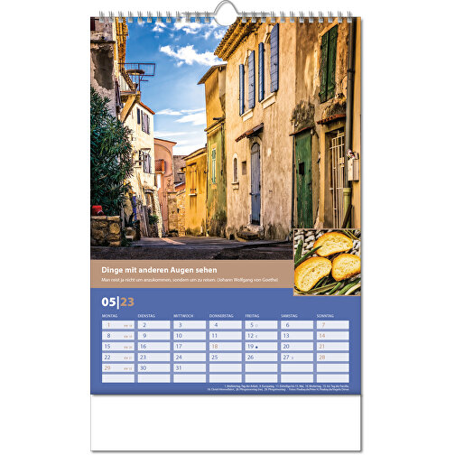 Kalender 'Landlaune' i formatet 24 x 38,5 cm, med Wire-O-bindning, Bild 6