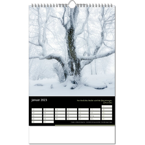 Kalender 'Emotion' i format 24 x 38,5 cm, med Wire-O indbinding, Billede 2