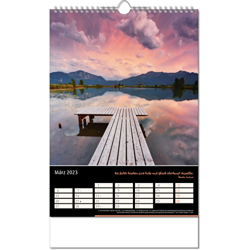 Kalender 'Emotion' i format 24 x 38,5 cm, med Wire-O indbinding, Billede 4