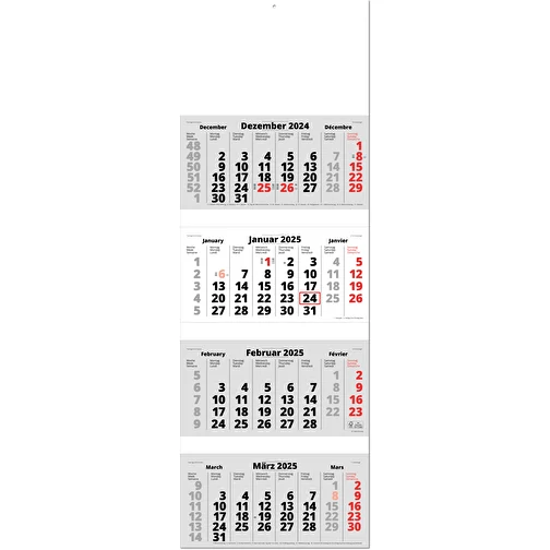 Calendrier mural pliable, agenda de 4 mois 'Quattro', Image 2