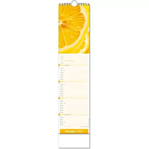 Calendrier 'Fresh' au format 11 x 51 cm, avec reliure Wire-O, Image 11