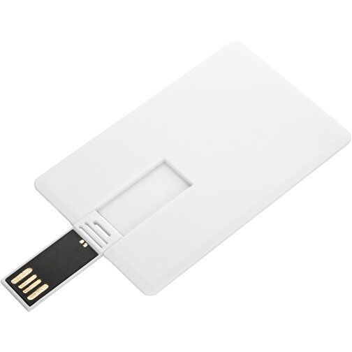 USB Stick CARD Push 1GB , Promo Effects MB , weiß MB , 1 GB , Kunststoff MB , 3 - 10 MB/s MB , 8,40cm x 0,20cm x 5,20cm (Länge x Höhe x Breite), Bild 4