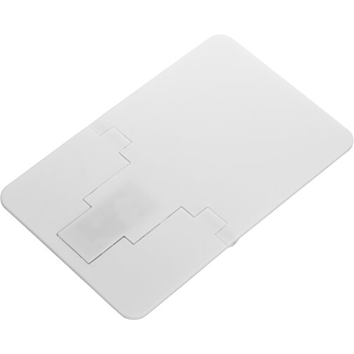 USB-Stick CARD Snap 2.0 2GB , Promo Effects MB , weiss MB , 2 GB , Kunststoff MB , 3 - 10 MB/s MB , 8,85cm x 0,25cm x 5,55cm (Länge x Höhe x Breite), Bild 2