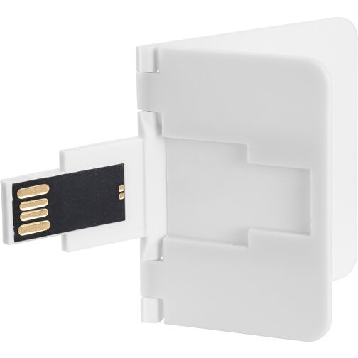 USB-Stick CARD Snap 2.0 2GB , Promo Effects MB , weiss MB , 2 GB , Kunststoff MB , 3 - 10 MB/s MB , 8,85cm x 0,25cm x 5,55cm (Länge x Höhe x Breite), Bild 3