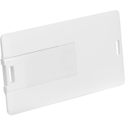 USB-Stick CARD Small 2.0 2GB , Promo Effects MB , weiss MB , 2 GB , Kunststoff MB , 3 - 10 MB/s MB , 6,05cm x 0,25cm x 3,00cm (Länge x Höhe x Breite), Bild 1