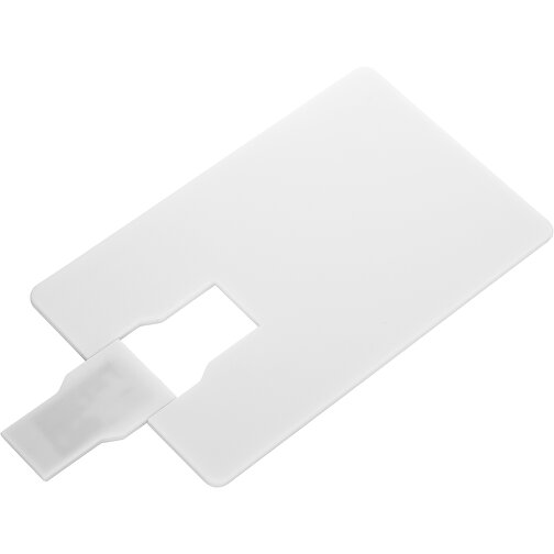 USB Stick CARD Click 2.0 1GB , Promo Effects MB , weiss MB , 1 GB , Kunststoff MB , 3 - 10 MB/s MB , 8,60cm x 0,15cm x 5,40cm (Länge x Höhe x Breite), Bild 2