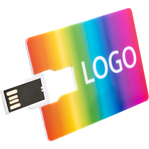 USB-Stick CARD Click 2.0 8GB , Promo Effects MB , weiß MB , 8 GB , Kunststoff MB , 3 - 10 MB/s MB , 8,60cm x 0,15cm x 5,40cm (Länge x Höhe x Breite), Bild 7