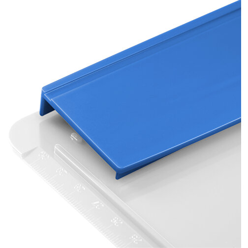 Klemmbrett DIN A4 'Beta' , weiß, blau, PS, 34,20cm x 1,90cm x 23,20cm (Länge x Höhe x Breite), Bild 3