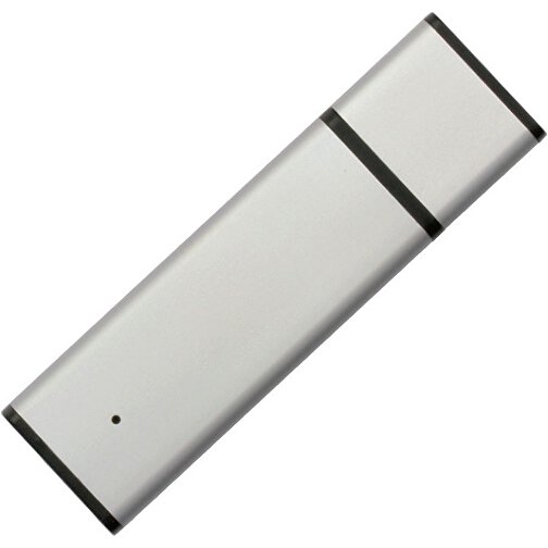 USB-Stick Alu Design 1GB , Promo Effects MB , silber MB , 1 GB , Metall MB , 3 - 10 MB/s MB , 6,00cm x 0,70cm x 1,20cm (Länge x Höhe x Breite), Bild 1