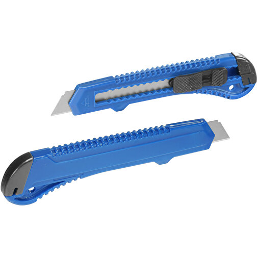 Cutter 'Alpha' , blau, ABS+MET, 15,00cm x 1,60cm x 3,80cm (Länge x Höhe x Breite), Bild 1
