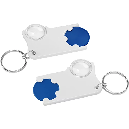 Porte-clés jeton1 € avec loupe, Image 1
