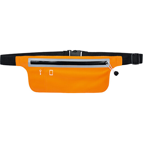 Gürteltasche REFLECTS-HIP BAG , Reflects, orange, Polyester, 76,00cm x 1,20cm x 10,20cm (Länge x Höhe x Breite), Bild 1