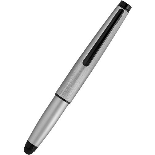 2-in-1 Stift CLIC CLAC-TORNIO , ClicClac, silber, Aluminium, 12,70cm x 1,30cm x 1,60cm (Länge x Höhe x Breite), Bild 1
