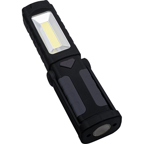 Multifunktions-Taschenlampe REEVES-PELOTAS , Reeves, grau, schwarz, Metall, Kunststoff, 22,70cm x 4,80cm x 5,80cm (Länge x Höhe x Breite), Bild 1