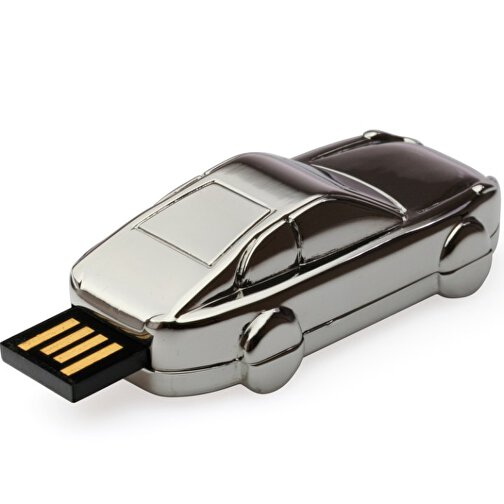 USB-Stick CAR 1GB , Promo Effects MB , silber MB , 1 GB , Zinklegierung MB , 3 - 10 MB/s MB , 5,50cm x 1,70cm x 2,70cm (Länge x Höhe x Breite), Bild 2