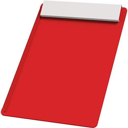 Klemmbrett DIN A4 'Alpha' , rot, weiß, PS, 34,20cm x 2,10cm x 23,20cm (Länge x Höhe x Breite), Bild 1