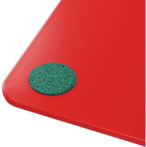 Klemmbrett DIN A4 'Alpha' , rot, grün, PS, 34,20cm x 2,10cm x 23,20cm (Länge x Höhe x Breite), Bild 3