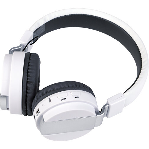 Wireless-Kopfhörer FREE MUSIC , weiss, Kunststoff, 21,50cm x 7,00cm x 14,00cm (Länge x Höhe x Breite), Bild 1