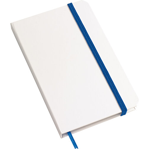 Notizbuch AUTHOR Im DIN-A6-Format , blau, weiß, Papier, 14,00cm x 1,50cm x 9,10cm (Länge x Höhe x Breite), Bild 1