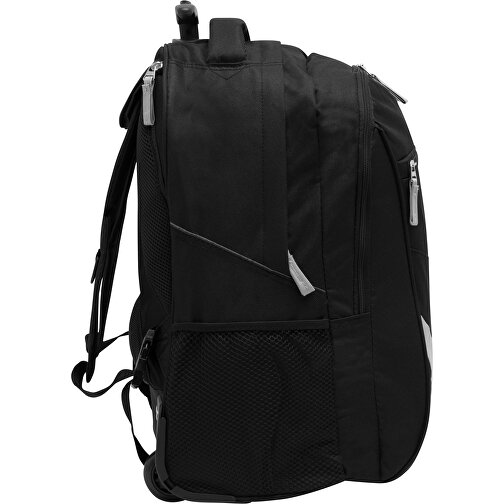 Trolley-Rucksack TRAILER , schwarz, 600D Polyester, 34,00cm x 28,00cm x 52,00cm (Länge x Höhe x Breite), Bild 5