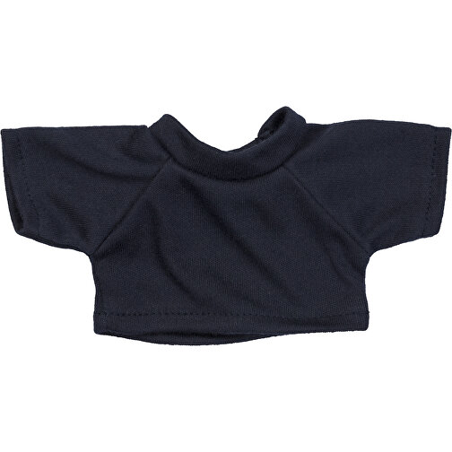 Mini-T-Shirt , dunkelblau, 100% Polyester, 8,00cm x 0,50cm x 15,00cm (Länge x Höhe x Breite), Bild 1