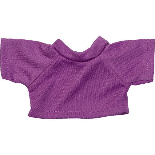 Mini-T-Shirt , lila, 100% Polyester, 8,00cm x 0,50cm x 15,00cm (Länge x Höhe x Breite), Bild 1
